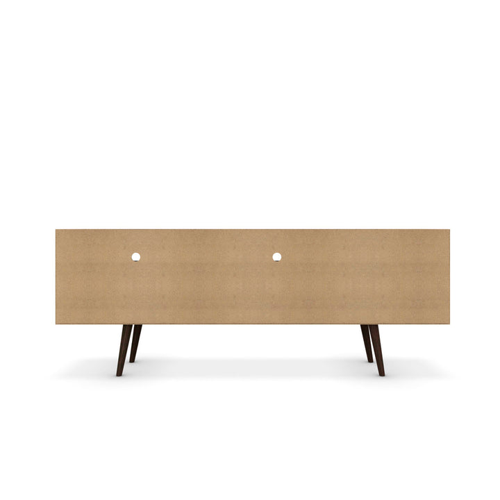 Darryl TV Stand Zipcode Design™ Color: White/Rustic Brown