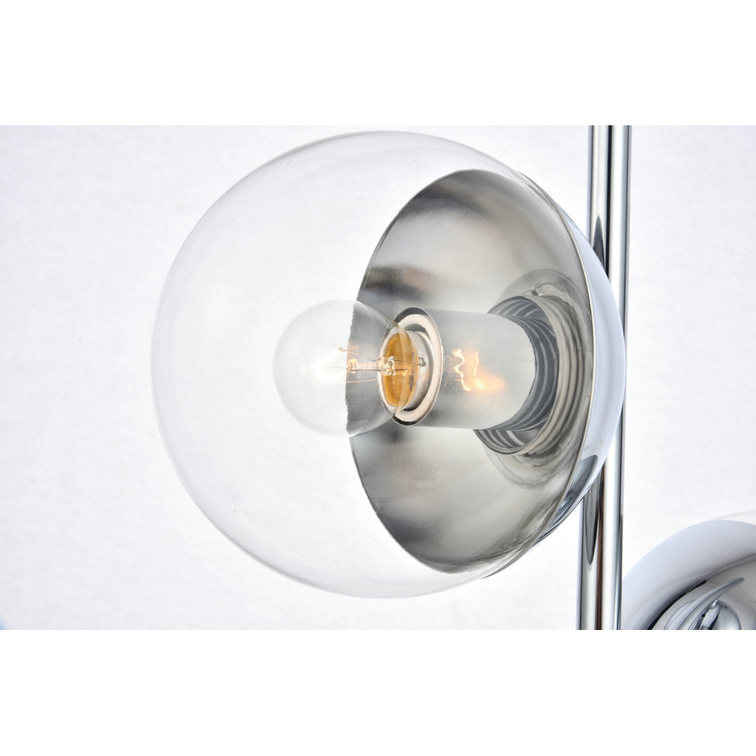 Yearby 23" Table Lamp Mercury Row® Shade Color: Clear, Base Color: Chrome