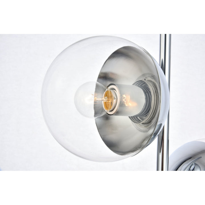 Yearby 23" Table Lamp Mercury Row® Shade Color: Clear, Base Color: Chrome
