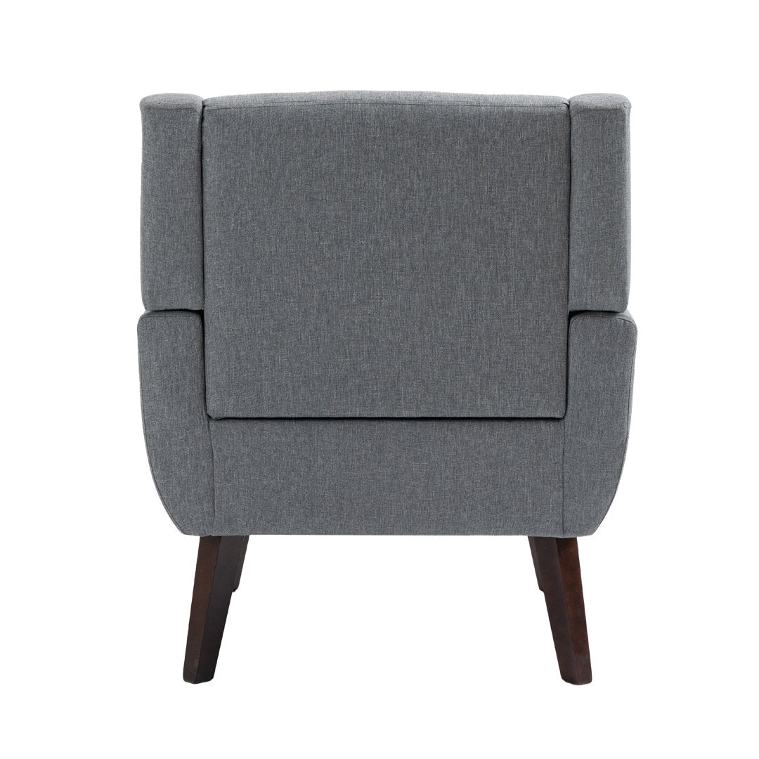 Jaqueze 28.6'' Wide Armchair George Oliver Fabric: Gray Linen Blend