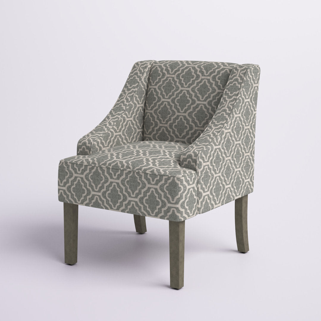 Adona Accent Chair Mistana™ Fabric: Ash Gray 100% Cotton