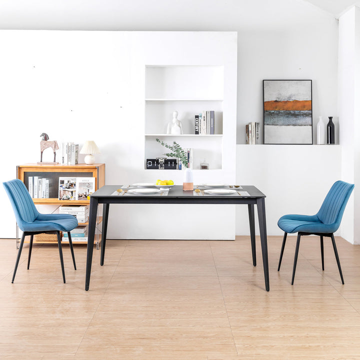 Birkland Dining Chair (Set of 6) Everly Quinn Upholstery Color: Blue