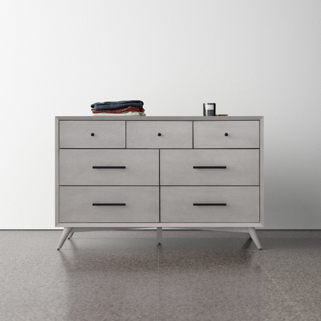 Williams 7-Drawer Dresser AllModern Color (Frame/Drawer): Gray