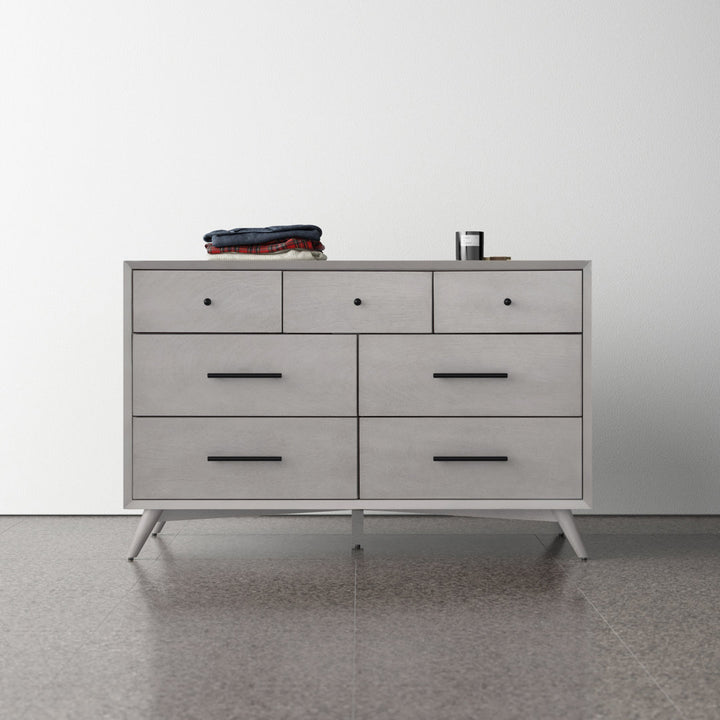 Williams 7-Drawer Dresser AllModern Color (Frame/Drawer): Gray