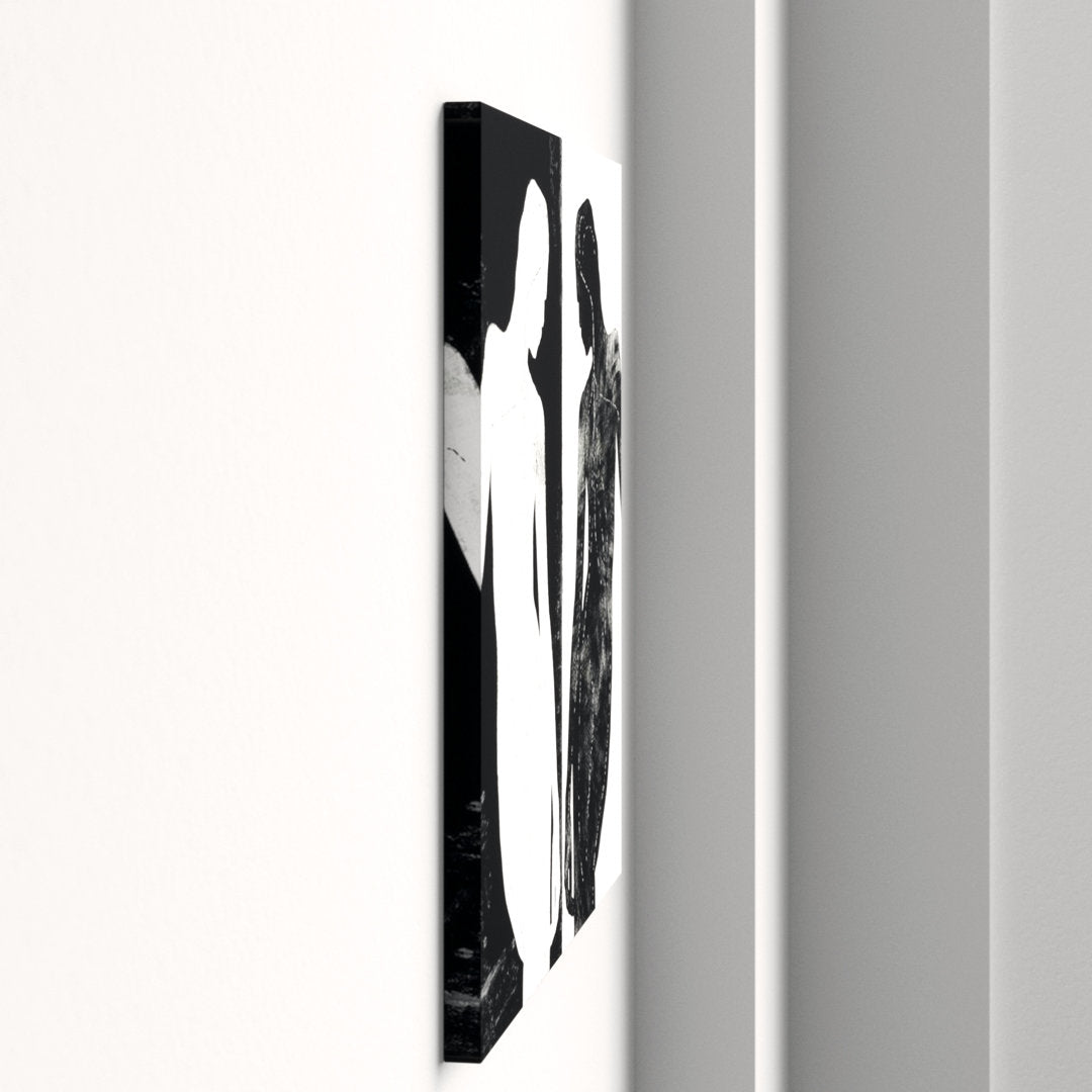 Contrasting Silhouette Figure' by 5by5collective - Graphic Art Print Etta Avenue™ Size: 18" H x 18" W x 1.5" D