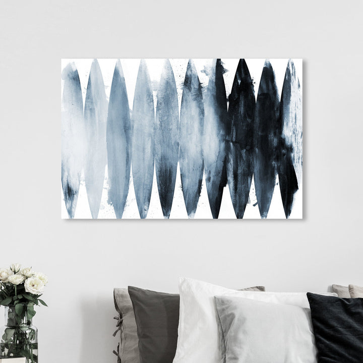 Abstract Paradise Found Muted - Painting Print on Canvas Art Remedy Size: 24" H x 36" W x 1.5" D Format: Wrapped Canvas
