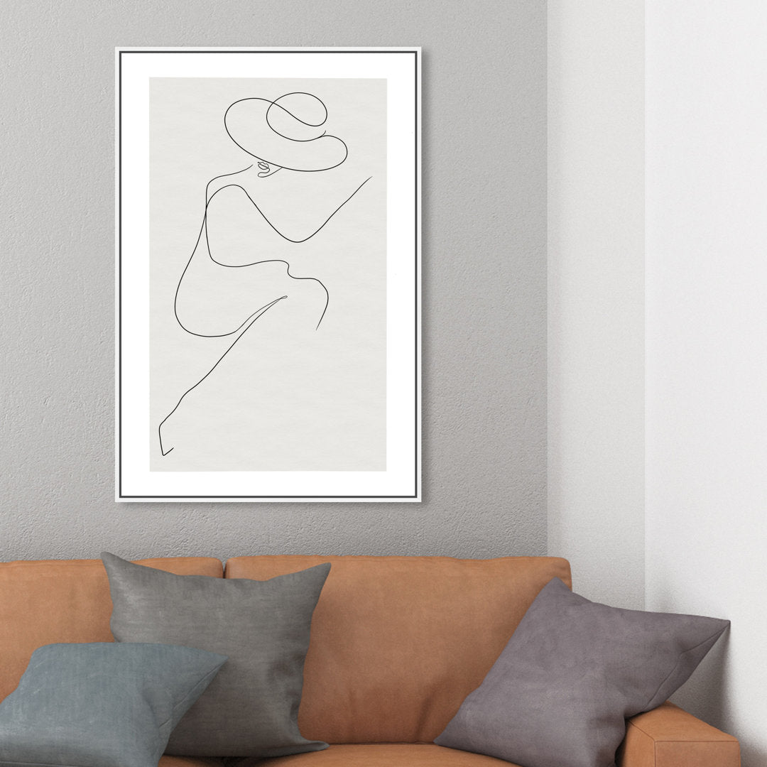 Fashion and Glam Sunday in The Park Accessories - Graphic Art on Canvas Oliver Gal Prints Size: 36" H x 24" W Format: White Framed