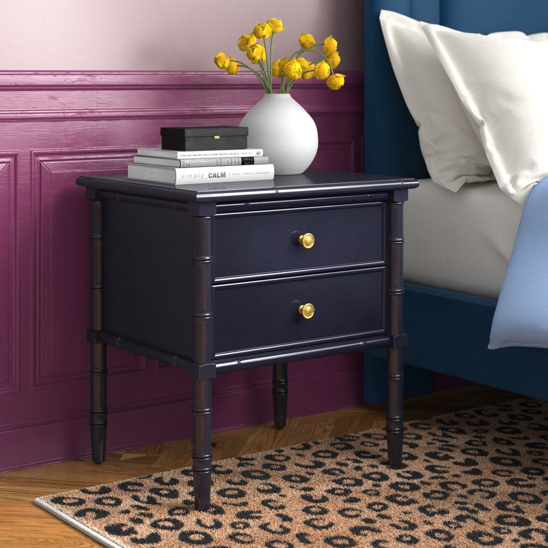 Monserrat 2 - Drawer Nightstand Willa Arlo™ Interiors Color: Navy
