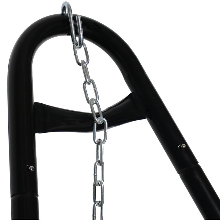 Harrington 2-Person Polyester Spreader Bar Hammock with Stand Arlmont & Co. Color: Gray