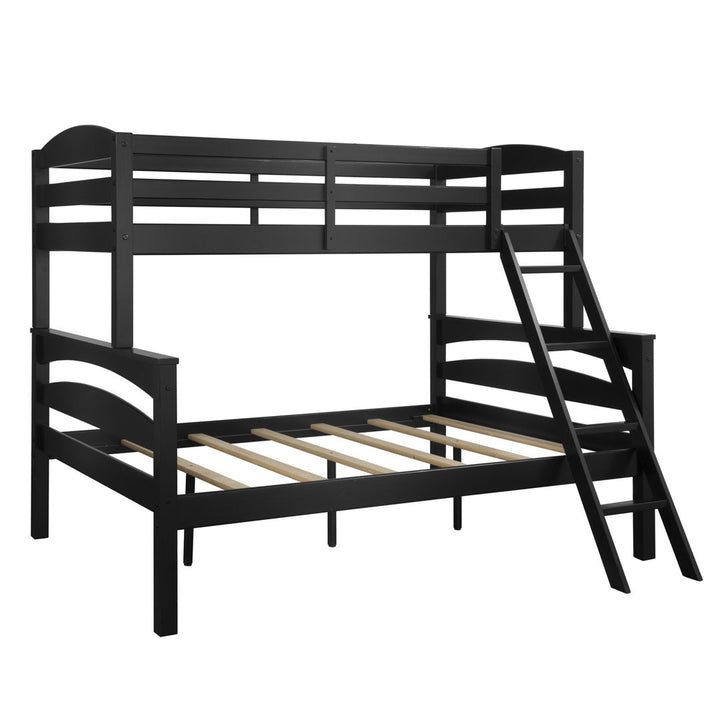 Barnett Twin over Full Bunk Bed Isabelle & Max™ Bed Frame Color: Black