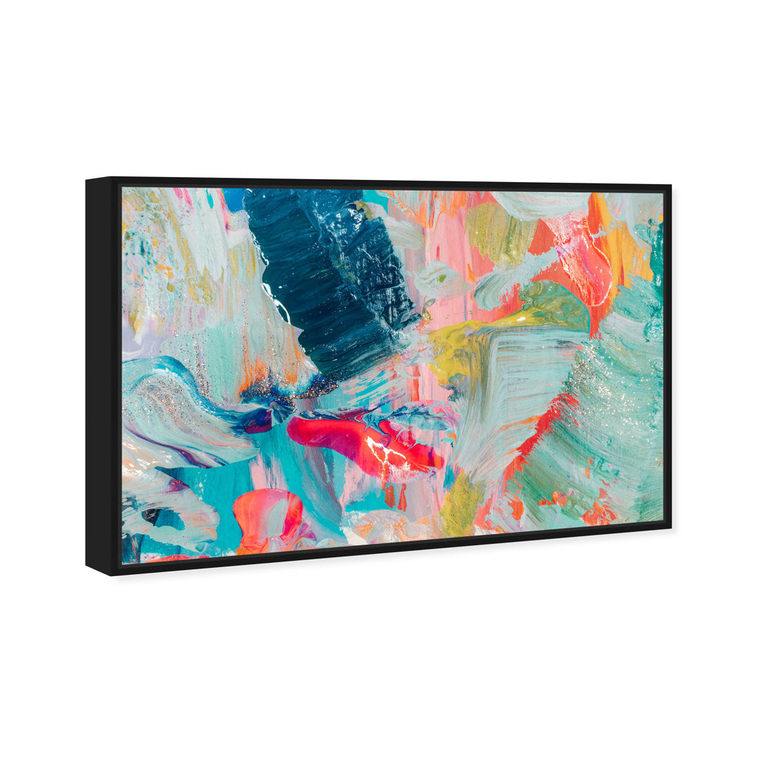 Abstract That Love Feeling - Graphic Art on Canvas Oliver Gal Prints Size: 20" H x 30" W Format: Black Framed Canvas