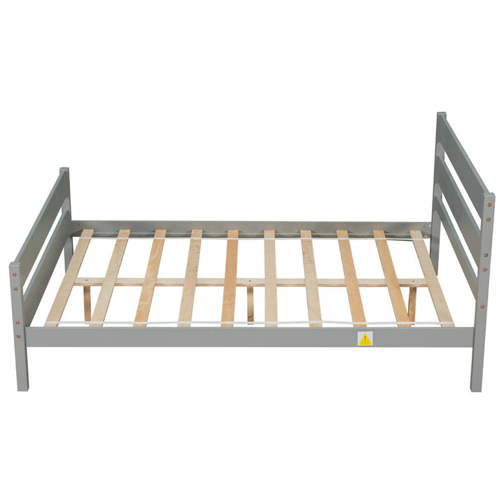 Unionstone 35.4" Bed Frame Red Barrel Studio® Color:  Gray
