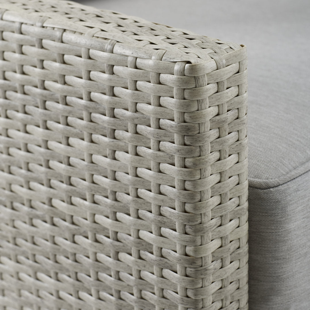 Gabor 75.75" Wide Outdoor Wicker Patio Sofa with Cushions Birch Lane™