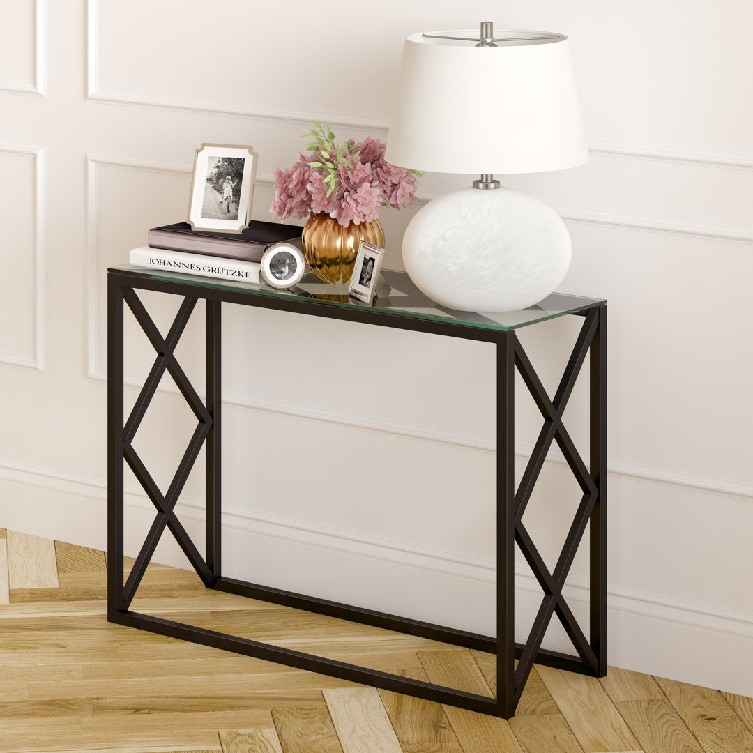 Wynnifred 42" Console Table Ebern Designs Color: Blackened Bronze