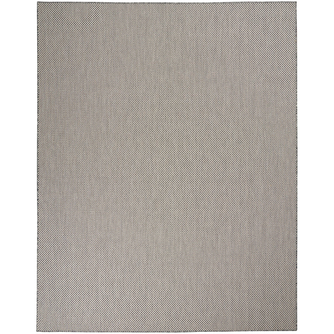 Leia Ivory/Charcoal Gray Indoor / Outdoor Area Rug Sand & Stable™ Rug Size: Rectangle 8' x 10'