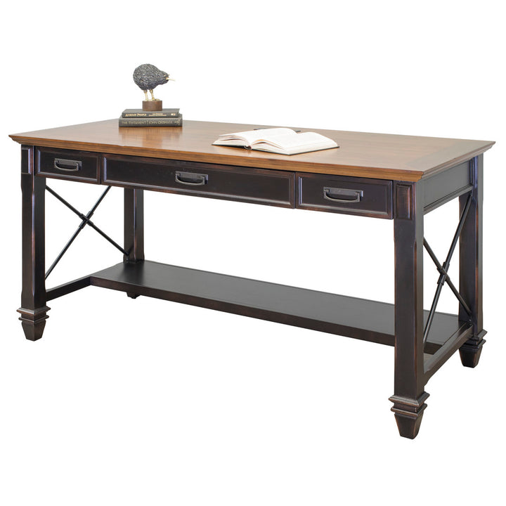 Biarni Desk Canora Grey Color: Chestnut/Brown