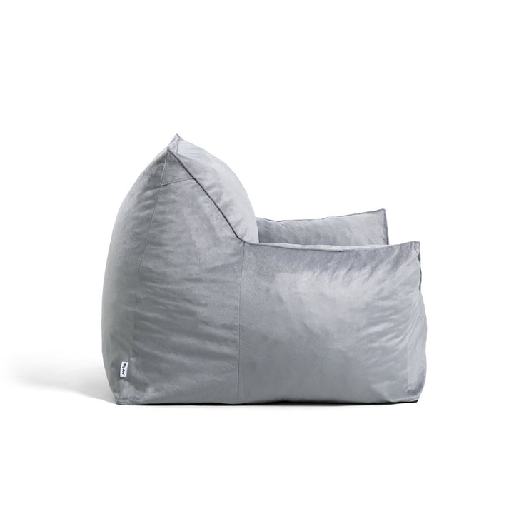 Big Joe Imperial Bean Bag Lounger Big Joe Fabric: Gray Plush 100% Polyester