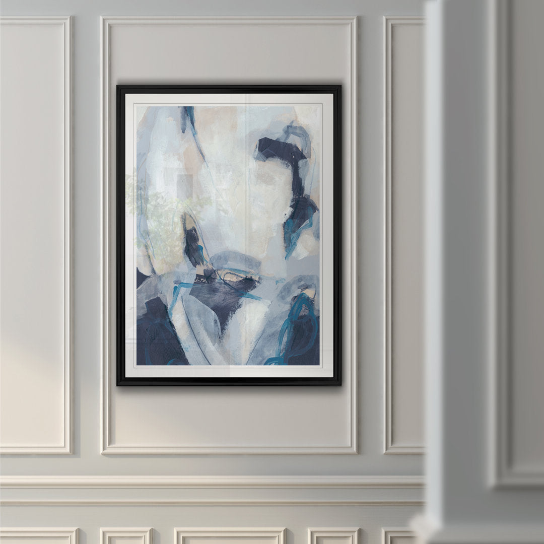 Blue Process II' Print on Canvas Etta Avenue™ Size: 30.5" H x 42.5" W x 1.5" D Format: Black Framed
