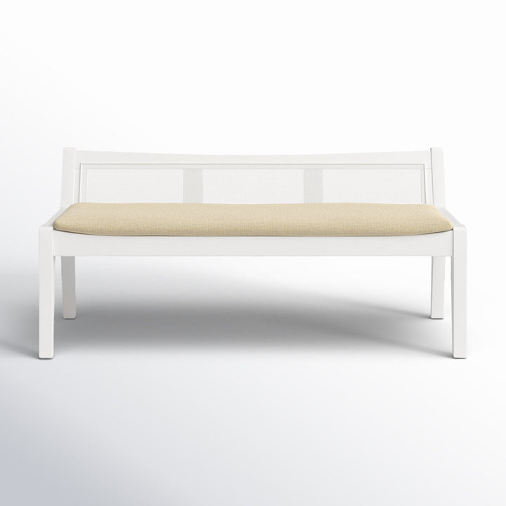 Donner Cane Back Cushioned Bench Joss & Main