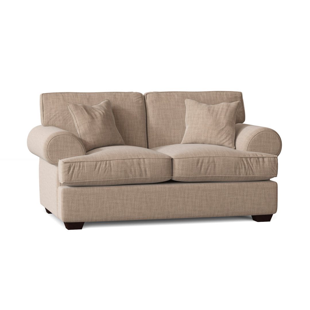 67" Recessed Arm Loveseat Birch Lane™ Fabric: Conversation Linen Basketweave