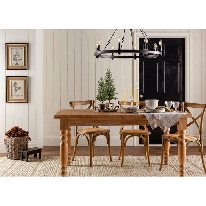 Valerie Dining Table Grain Wood Furniture Color: Driftwood