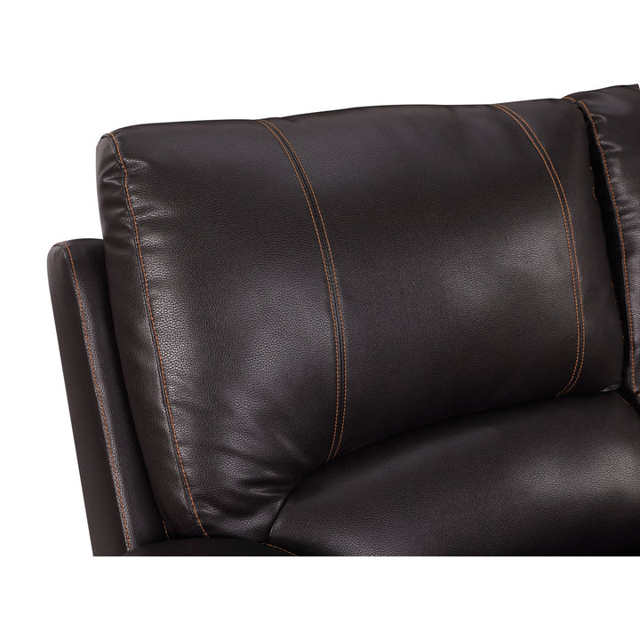Trower 89" Faux Leather Pillow Top Arm Reclining Sofa Red Barrel Studio® Upholstery: Brown Faux Leather