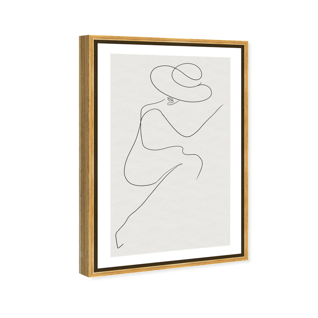 Fashion and Glam Sunday in The Park Accessories - Graphic Art on Canvas Oliver Gal Prints Size: 36" H x 24" W Format: Gold Framed