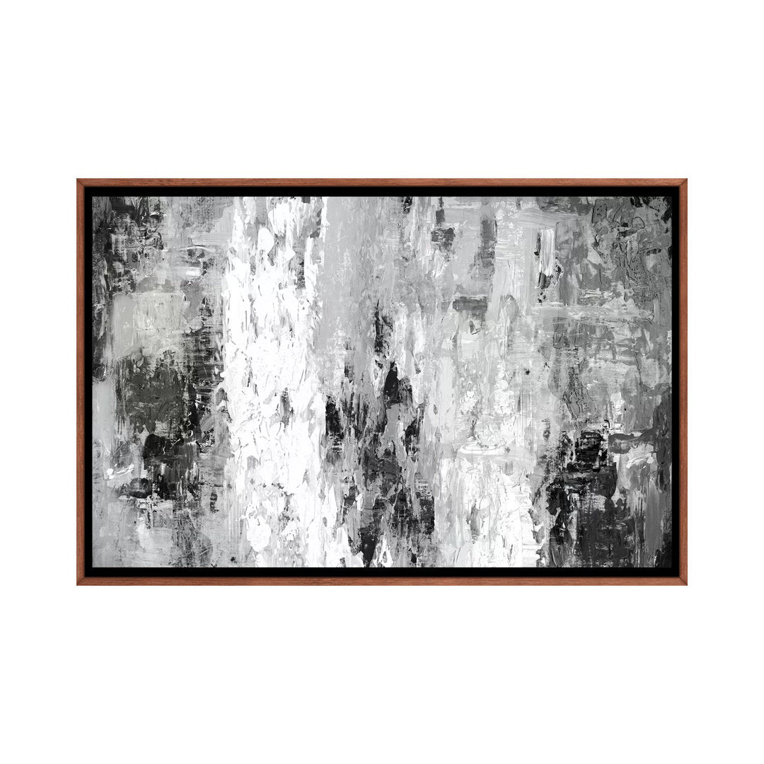 Black And White Abstract IV by PI Studio - Wrapped Canvas Print The Twillery Co.® Size: 26" H x 40" W x 1.5" D Format: Classic Wood Framed