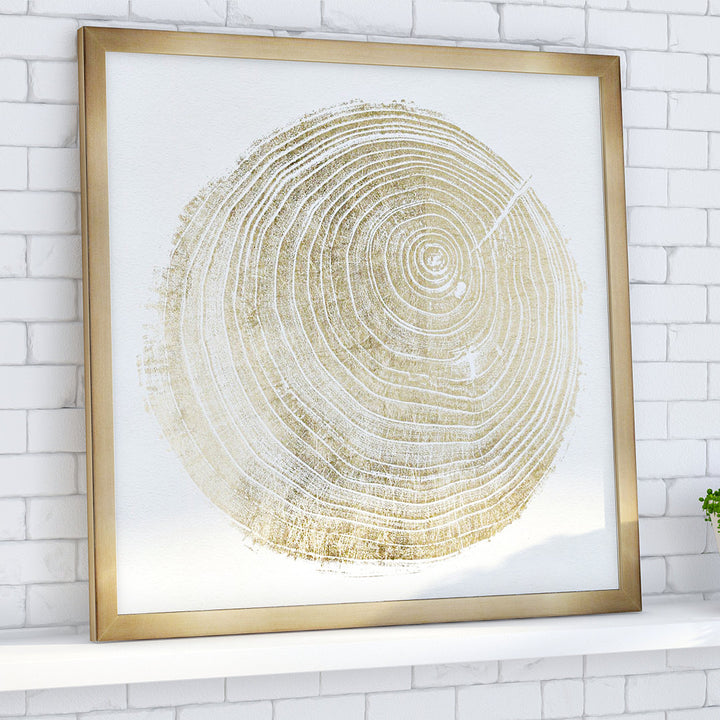 Abstract Cuore di Legno II - Picture Frame Graphic Art Print on Paper Brayden Studio® Size: 21.5" H x 21.5" W x 0.5" D Format: Brown Framed Paper