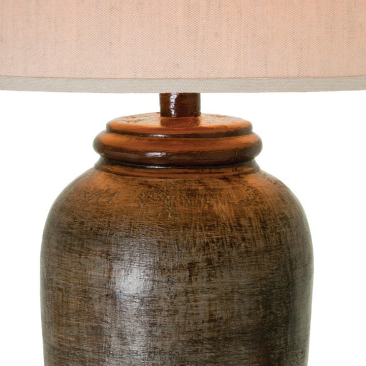 Neith 31" Table Lamp World Menagerie Base Color: Brown