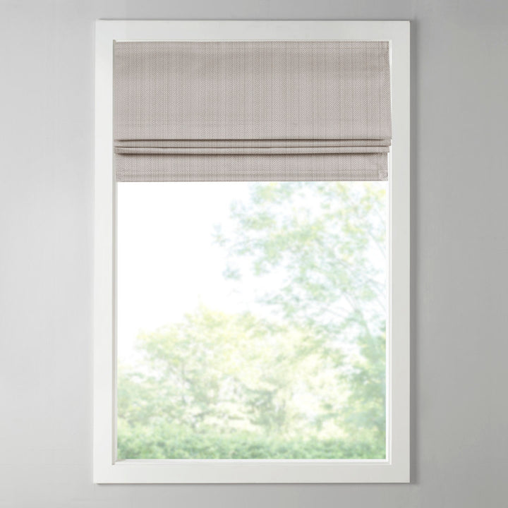 Galen Basketweave Cordless Room Darkening Roman Shade Madison Park Length & Width: 27"W x 64"L