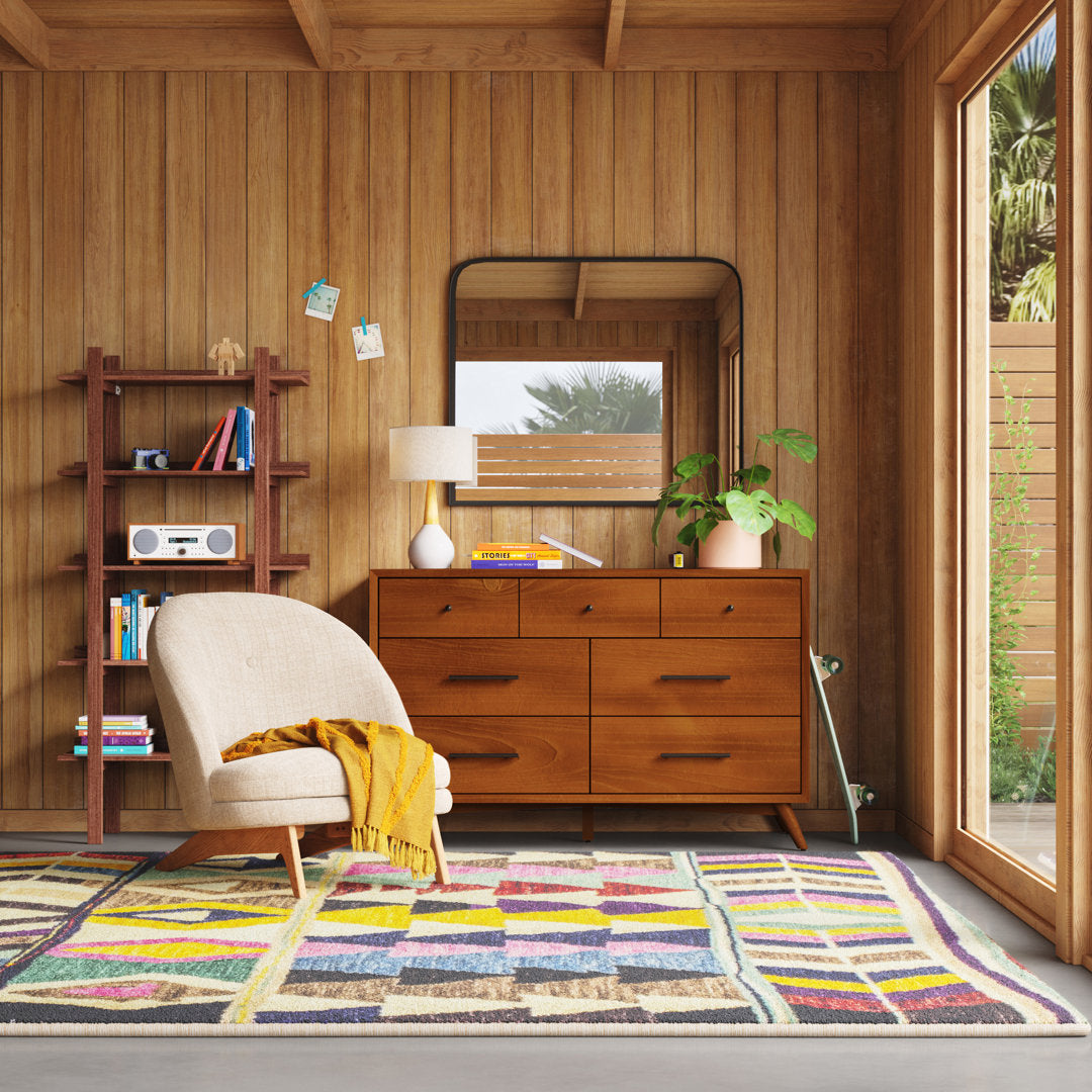 Williams 7-Drawer Dresser AllModern Color (Frame/Drawer): Chestnut