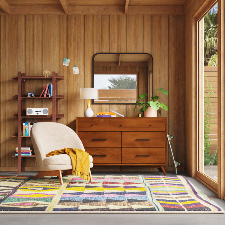 Williams 7-Drawer Dresser AllModern Color (Frame/Drawer): Chestnut