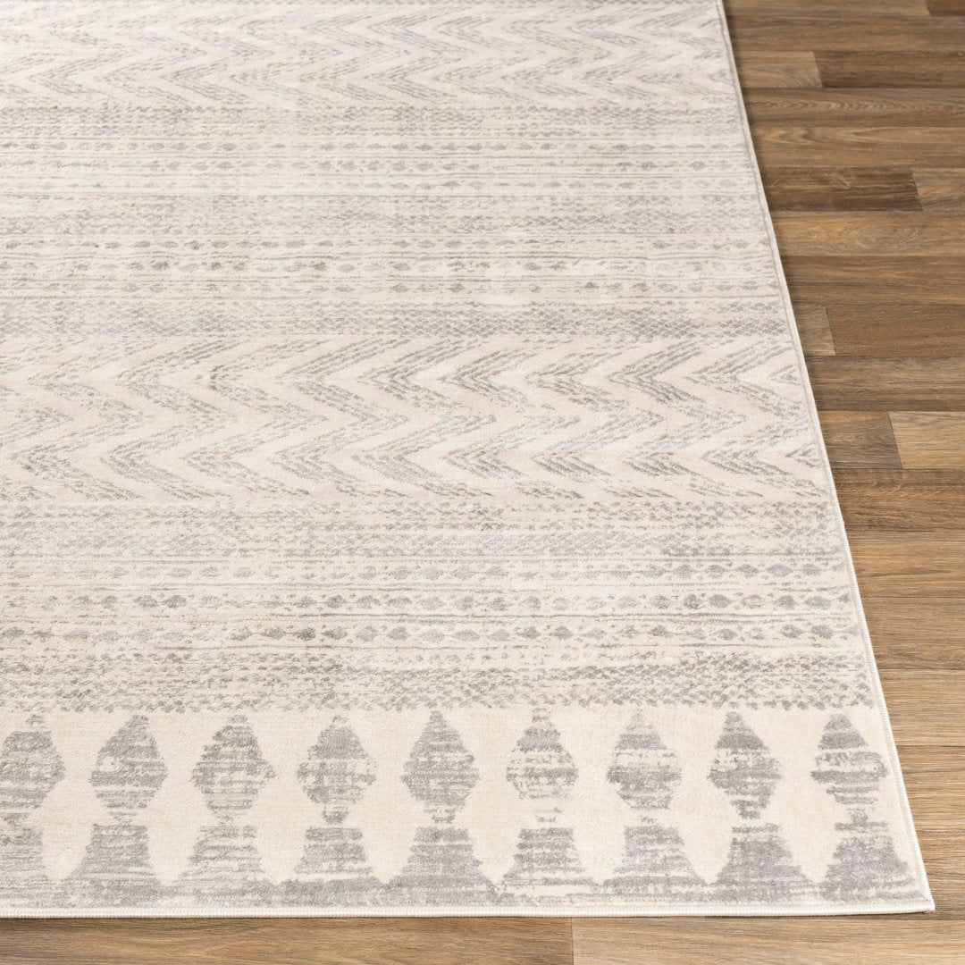 Herrod Geometric Gray/Taupe Area Rug Zipcode Design™ Rug Size: Rectangle 2' x 3'