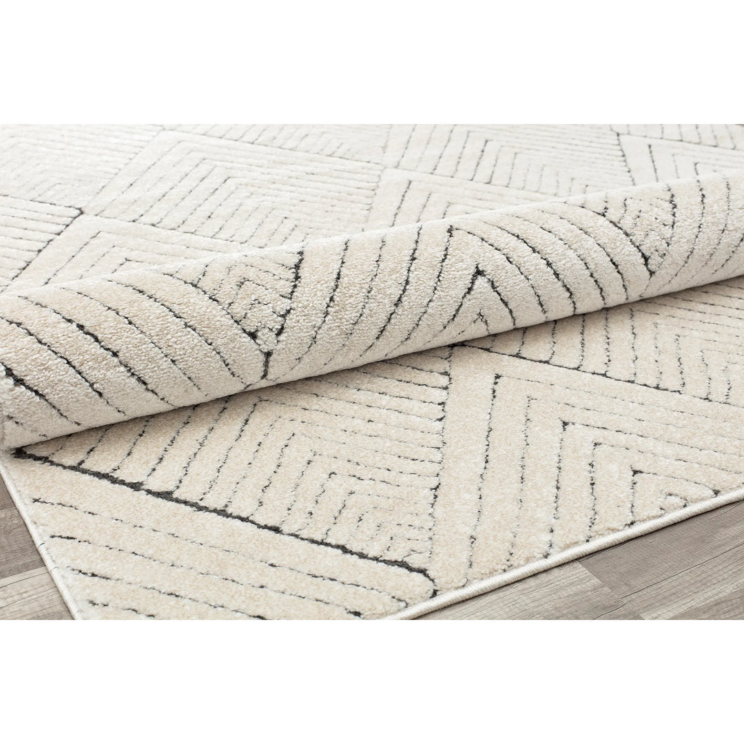 Cadence Contemporary Alabaster Area Rug CosmoLiving by Cosmopolitan Rug Size: Rectangle 9' x 12'