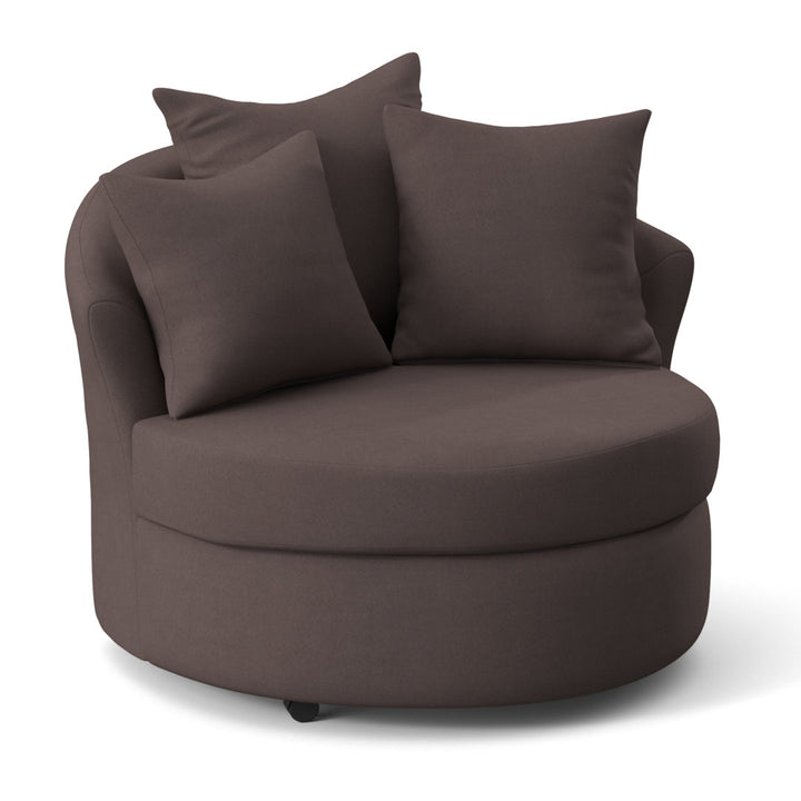Alsup Barrel Chair Andover Mills™ Fabric: Bulldozer Pewter