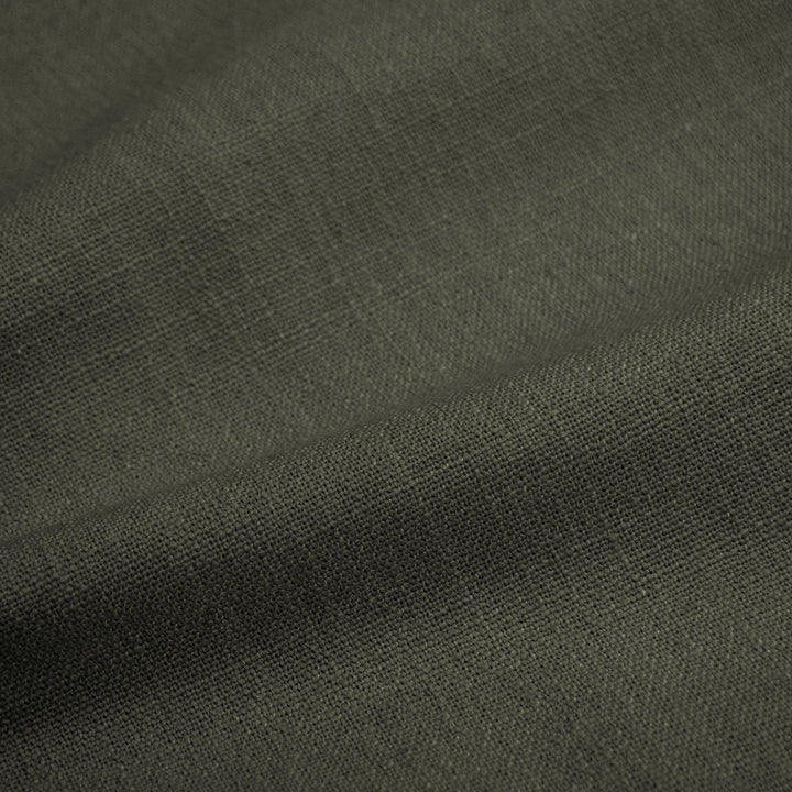 Rand Vegan Leather Bed AllModern Leg Color: Black Wood, Color: Zuma Navy Textured Linen Size: Twin