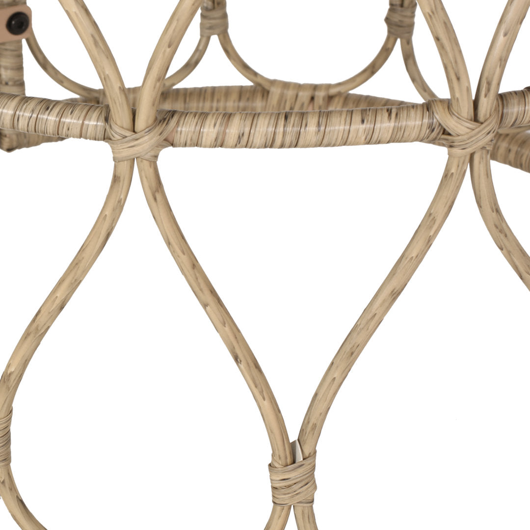 Abagaile Outdoor Wicker Side Table Bay Isle Home™ Color: Light Brown
