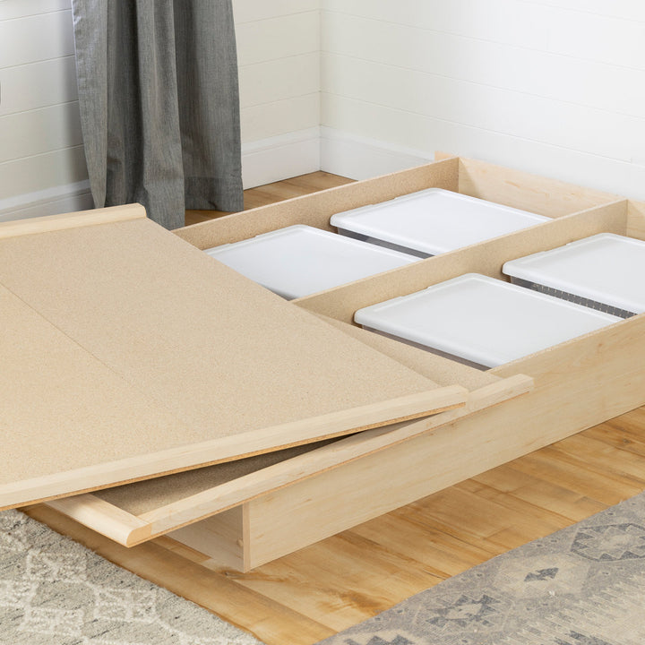 Step One Platform Bed South Shore Color: Natural Maple Size: Queen
