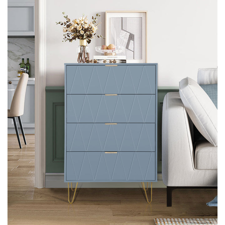 Marable 4 Drawer 23.6" W Chest Willa Arlo™ Interiors Color: Blue