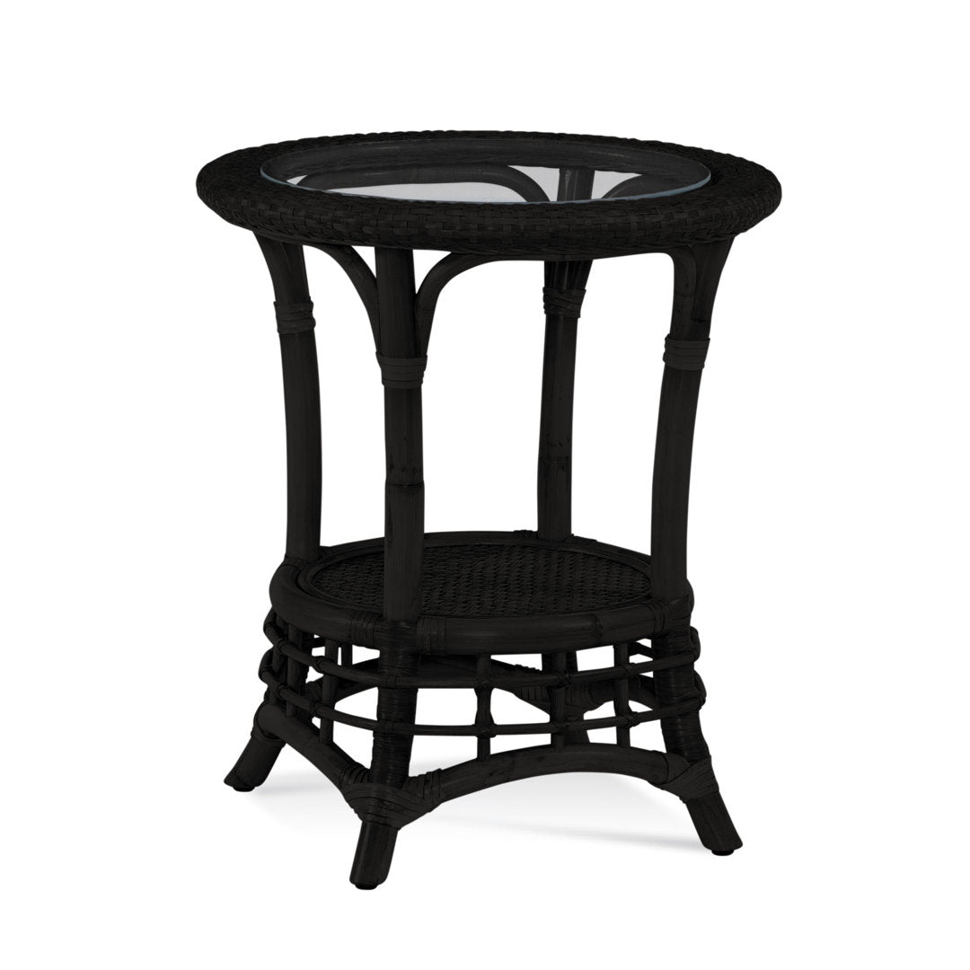 Luca Chairside Table Birch Lane™ Color: Antique Black