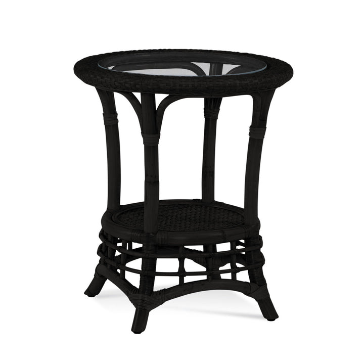 Luca Chairside Table Birch Lane™ Color: Antique Black