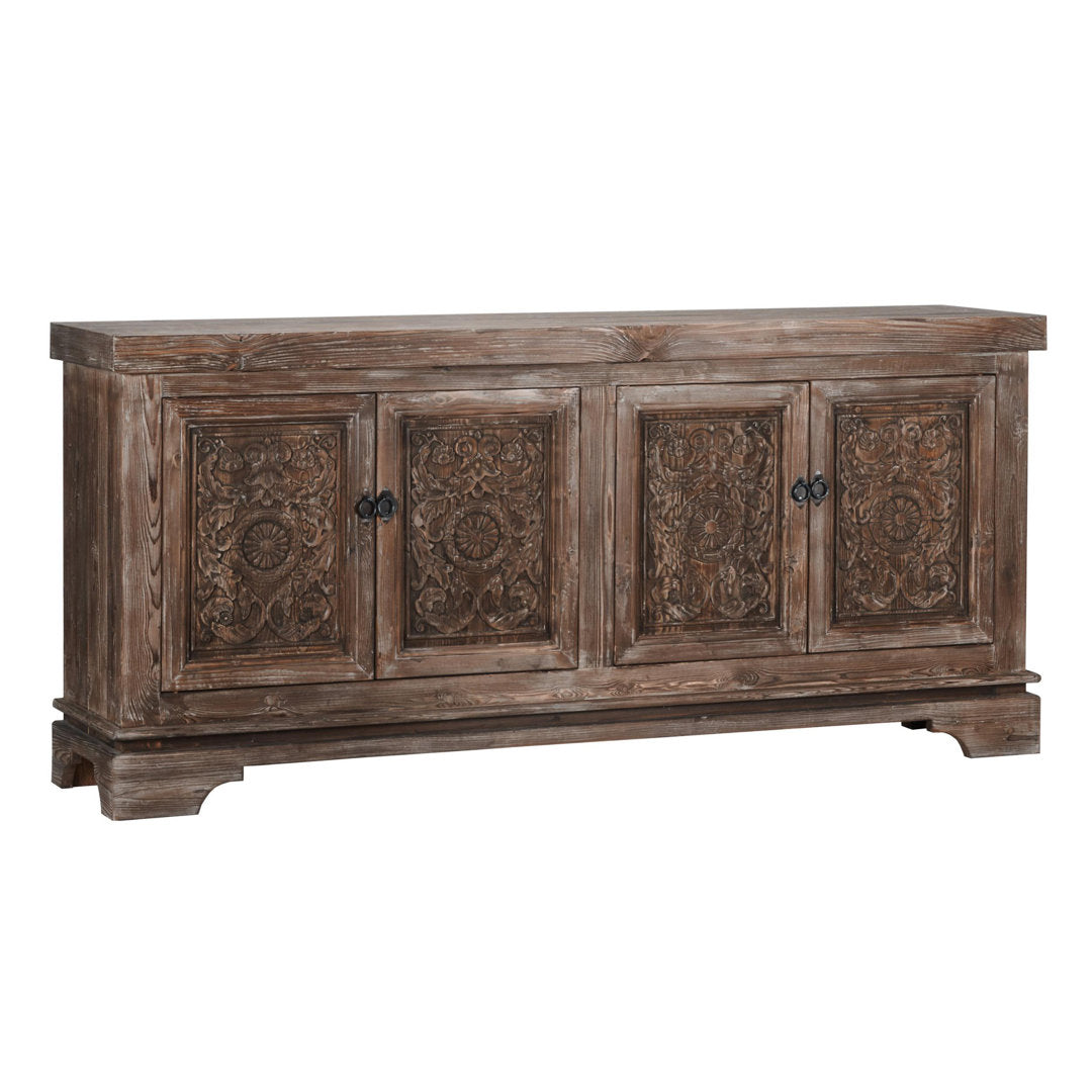 Aliana 82" Wide Pine Wood Sideboard Langley Street®