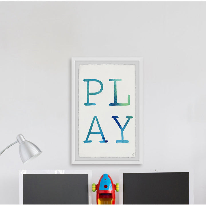 Fabiana 'Play' Framed Print Isabelle & Max™ Size: 36" H x 24" W x 1.5" D