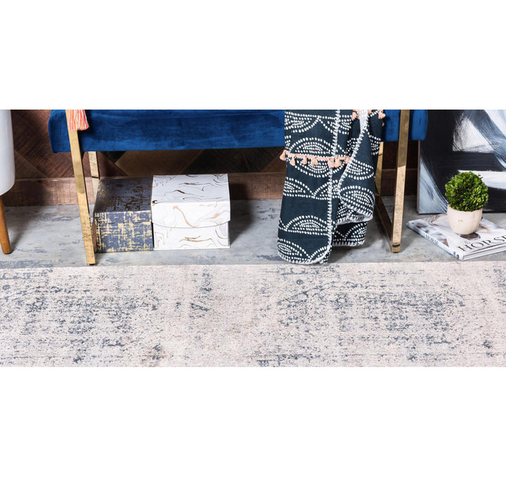 Corteney Oriental Gray Area Rug Alcott Hill® Rug Size: Square 7'1"
