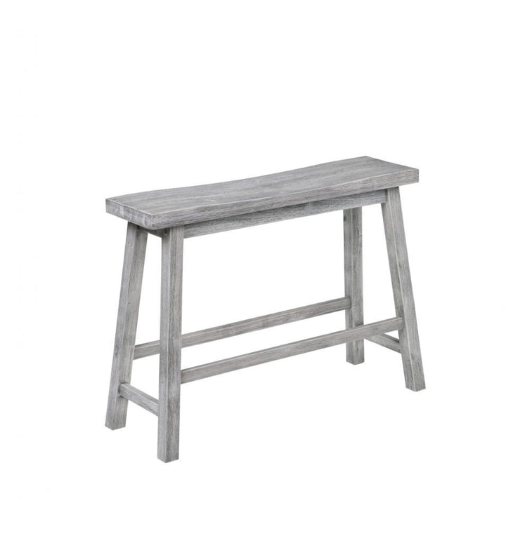 Colynn 4 - Person Counter Height Rubberwood Solid Wood Dining Set Dakota Fields Color: Storm Gray Wire-Brush