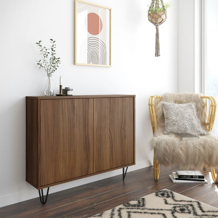 Azerion 2 - Door Accent Cabinet Wade Logan® Color: Walnut