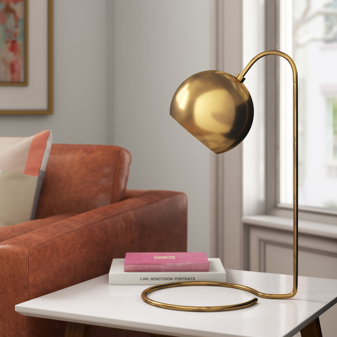 Rehaan 22" Desk Lamp George Oliver Finish: Gold