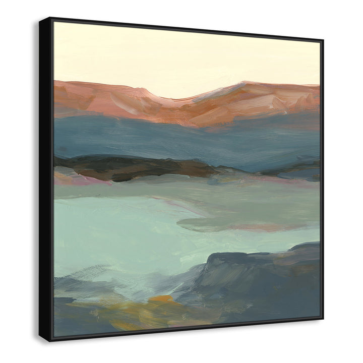 Rolling Bluffs by Carol Robinson - Painting Print Joss & Main Size: 46.5" H x 46.5" W x 2" D Format: Black Framed Canvas