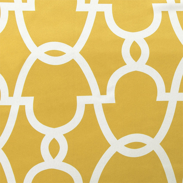 Andish Geometric Room Darkening Thermal Grommet Curtain Panels (Set of 2) Andover Mills™ Curtain Color: Yellow Size per Panel: 52" W x 63" L